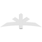 Ekena Millwork Alberta Architectural Grade PVC Gable Bracket, 72"W x 24"H x 6"D x 6"F, 8/12 Pitch GBP072X24X0606ALB00 - alternate 5